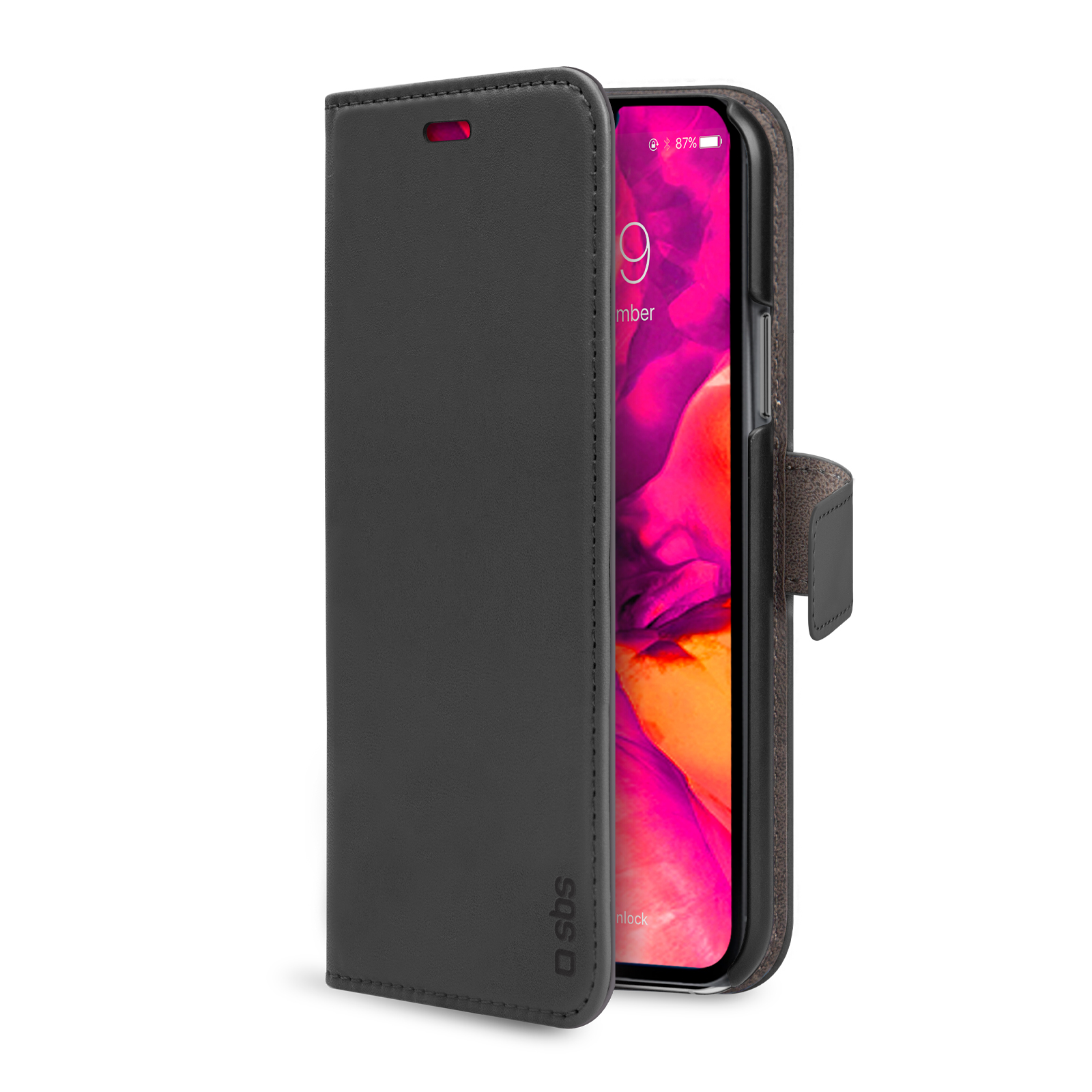 Custodia Book Wallet con funzione stand per iPhone 12/12 Pro