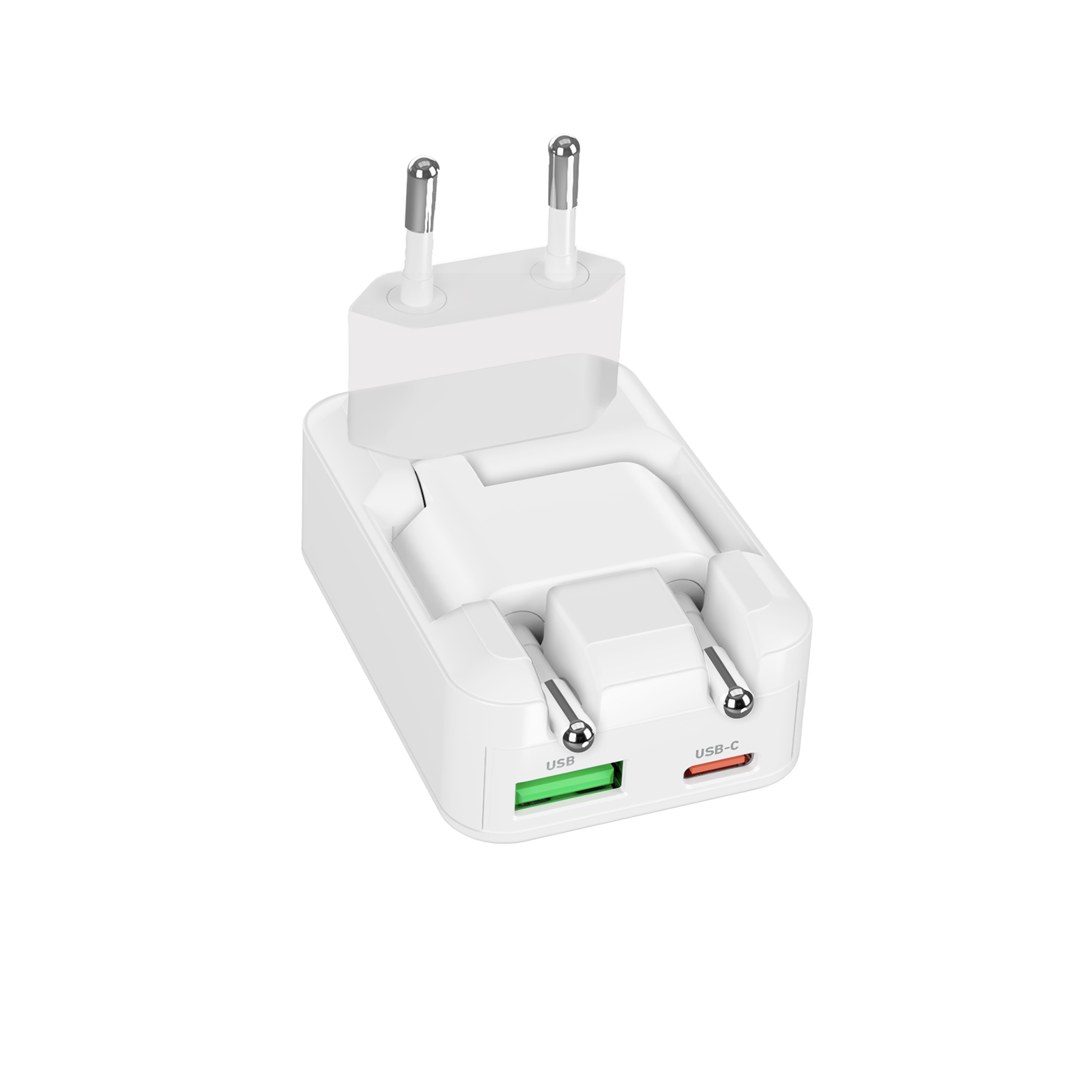 Caricatore da parete Flexi Wall Charger 20W con spina pieghevole